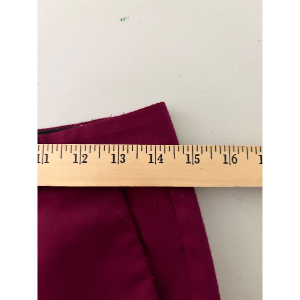 Banana Republic Logan Dress Pants Burgundy Straight Leg Trousers Womens 0 - Picture 4 of 6